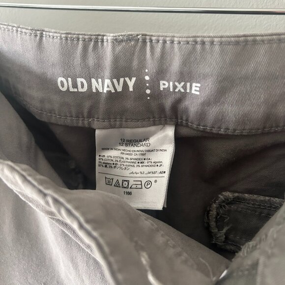 Pixie Grey Ankle Pants - Old Navy Sz 12 - Picture 4 of 4